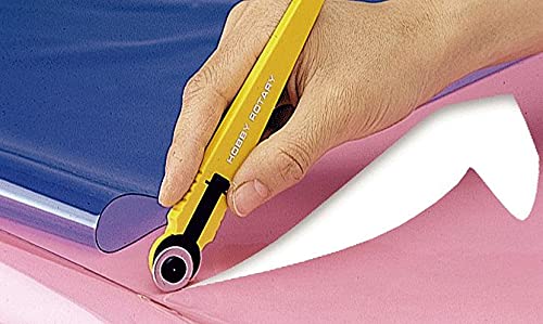 OLFA 18mm Quick-Change Rotary Cutter (RTY-4) - Rotary Fabric Cutter w/Blade Cover for Quilting, Sewing, Crafts, Scrapbooking, Replacement Blade RB18-2 Standart - NewNest Australia