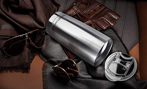 Asobu Vaso Thermos Glass Gladiator 600 ml Black-Copper, Stainless Steel, 600 milliliters - NewNest Australia