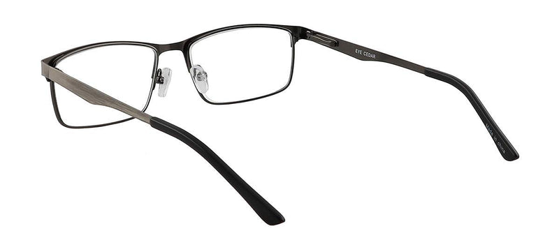 EYECEDAR Amcedar 5 pieces reading glasses men's rectangle frame metal gray stainless steel material spring hinges included computer reading glasses 1.50 5 colors mix 1.5 x - NewNest Australia