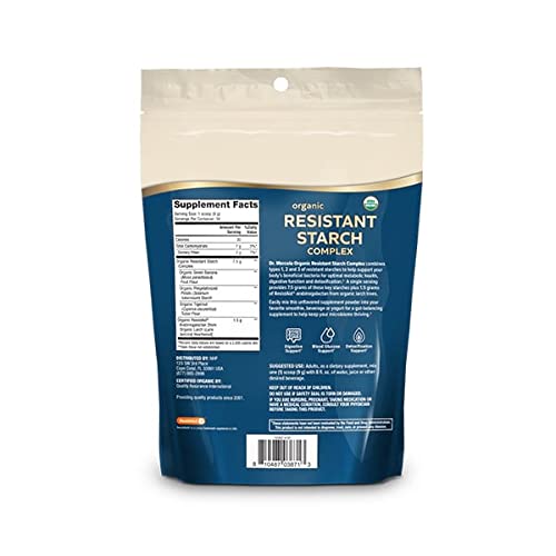 Dr. Mercola Unflavored Organic Resistant Starch Complex, 9.52 Oz. (30 Servings), Non GMO, Gluten Free, Soy Free, USDA Organic - NewNest Australia