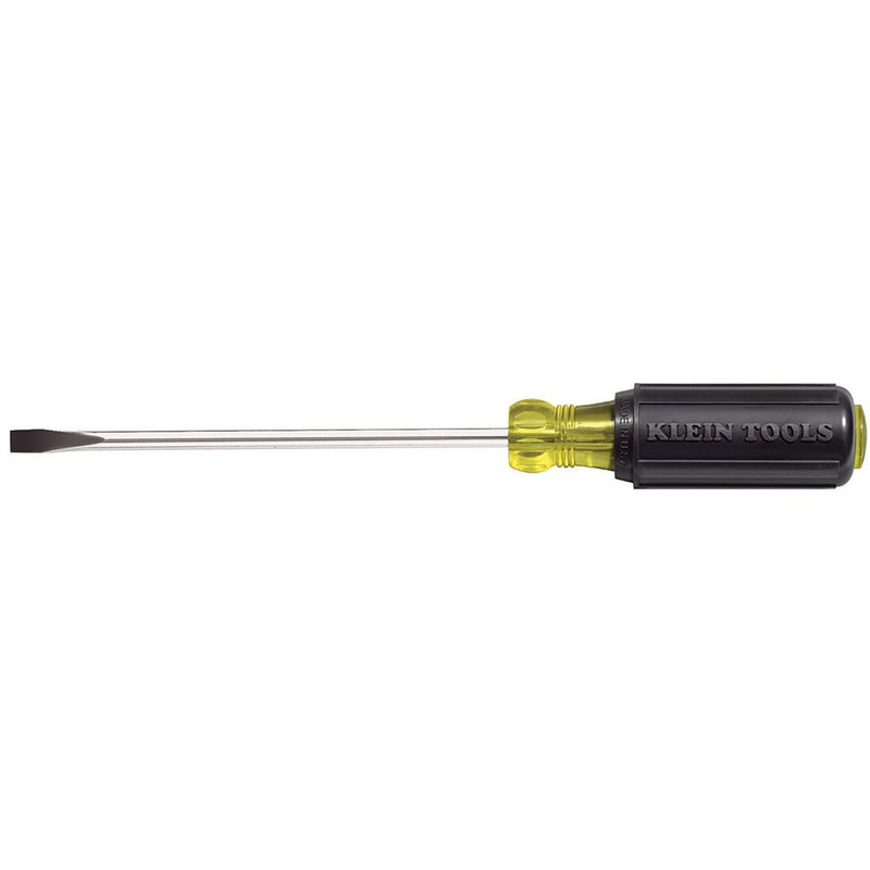 Klein Tools 605-6 1/4-Inch Cabinet Tip Screwdriver, Heavy Duty, 6-Inch 1/4 inch Cabinet-Tip, 6 inch Shank - NewNest Australia