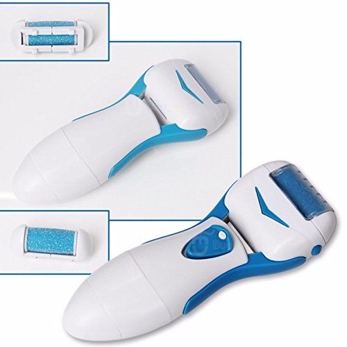 True Face Foot Files Pedicure Roller File Feet Care Hard Dry Skin Remover Electric Callus Battery Operated White - NewNest Australia