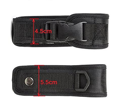 Pack of 2 Holsters Flashlight Buckle Pouch Holster Stretch Nylon Handheld LED Flashlight Belt Carry Case Duty Holder - NewNest Australia