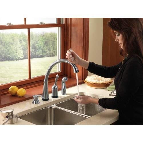 DELTA Pilar Kitchen Soap Dispenser for Kitchen Sinks, Chrome RP50781 - NewNest Australia