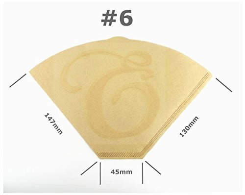320 Size 6 Unbleached Coffee Filter Paper Cones by EDESIA ESPRESS - NewNest Australia