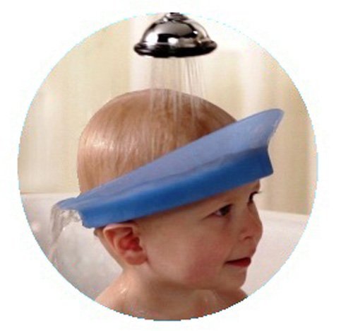 Kair Bath Visor for Babies, Safe Silicone Shower Cap for Kids, Shower Water Guard for Baby Bath and Toddler Bath - Blue - NewNest Australia