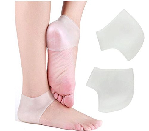 Silicone Heel Cushion 2 Pairs (4 pcs), Plantar Fasciitis Foot Sleeve, Comfortable Protective Heel Protector to Instantly Relieve Pain and Pressure, Protect Bone & Heel Spurs - NewNest Australia