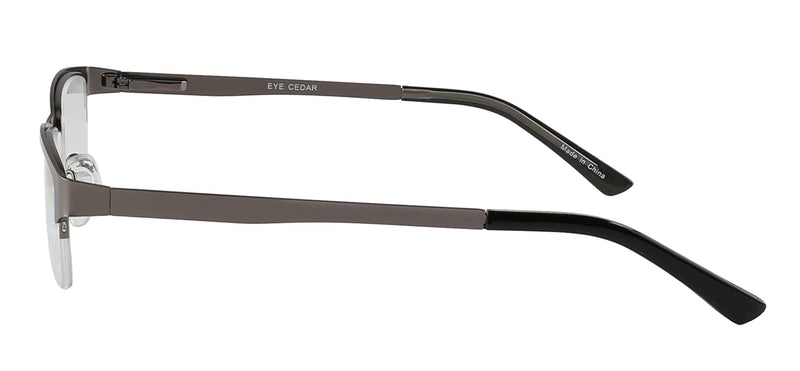 EYECEDAR 5 Pieces Reading Glasses Men Half Frame Rectangle Stainless Steel Material Metal Spring Hinges Included Sun Reading Glasses 1.50 +1.50 5 Colors Mixture - NewNest Australia