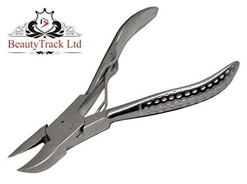 BeautyTrack Thick Toe Nail Cutter 4.5"(11 Cm) Clippers Pedicure Chiropody Podiatry For Thick Nails Solid Stainless Steel Quality Instruments - NewNest Australia