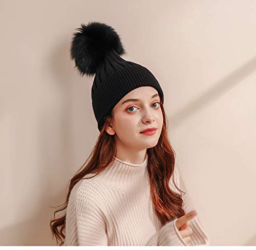 48pcs 3.9 Inch DIY Faux Fox Fur Fluffy Pompom Ball- Faux Fox Fur Pompoms with Elastic Loop Removable Knitting Hat Accessories for Hats Shoes Scarves Gloves Bags Keychains (24 Colors) 24 Colors-48pcs - NewNest Australia