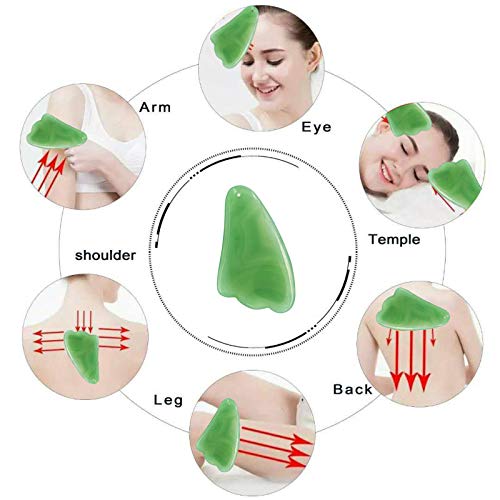 Gua Sha Scraping Massage Tool IASTM Guasha Board, Gua-sha Tools for SPA Acupuncture Therapy Trigger Point Treatment on Face - NewNest Australia