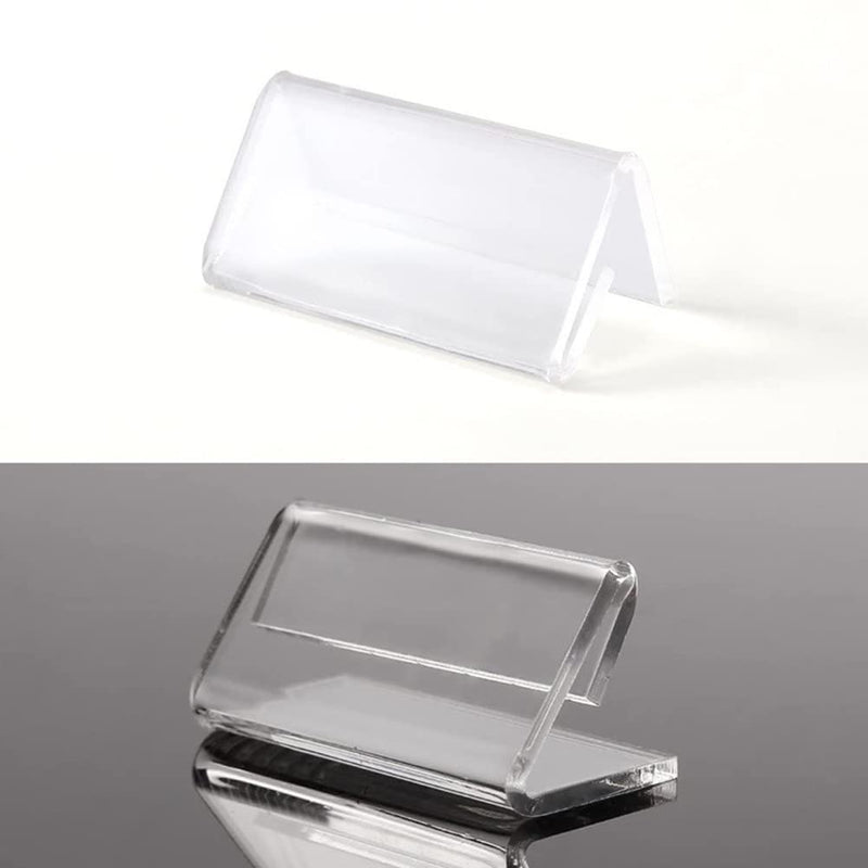 15 Pieces L Shape Mini Sign Display Holder Acrylic L Shape Counter Top ...