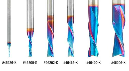 Amana Tool - 46202-K Solid Carbide Spektra Extreme Tool Life Coated Spiral Plunge 1/4 Dia - NewNest Australia