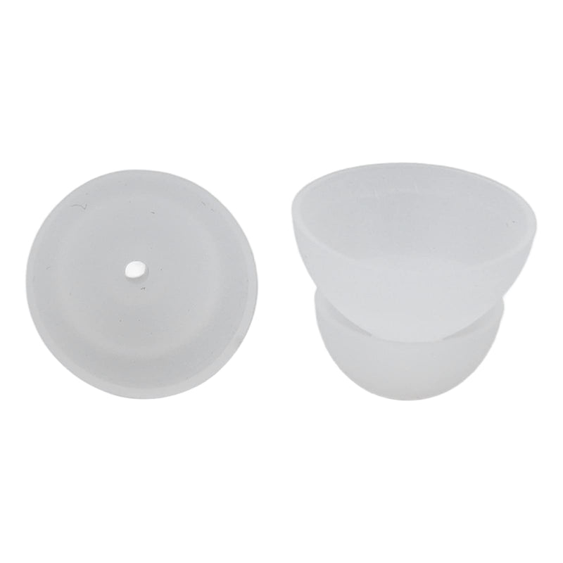 Ear Plugs, Pack Of 10 Hearing Aid Domes Earplugs Replacement Pieces Earbud Hearing Aid Earplugs Silicone Hearing Aid Earplugs 12 Mm Double Layer Soft Silicone Washable Removable (White) - NewNest Australia