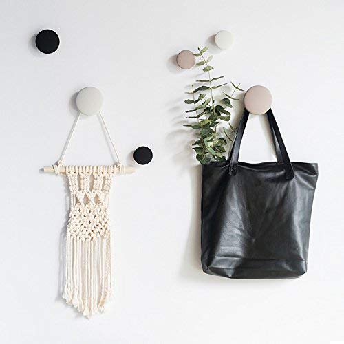 NewNest Australia - TINTON LIFE 3PCS Different Size Decorative Silicone Wall Hanger(Black) Black 