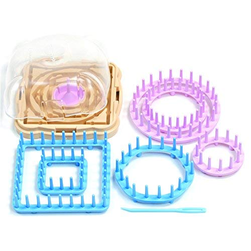 Clover "Hana-Ami" Flower Loom 6 Shape Set, Pink/Blue (3146) - NewNest Australia