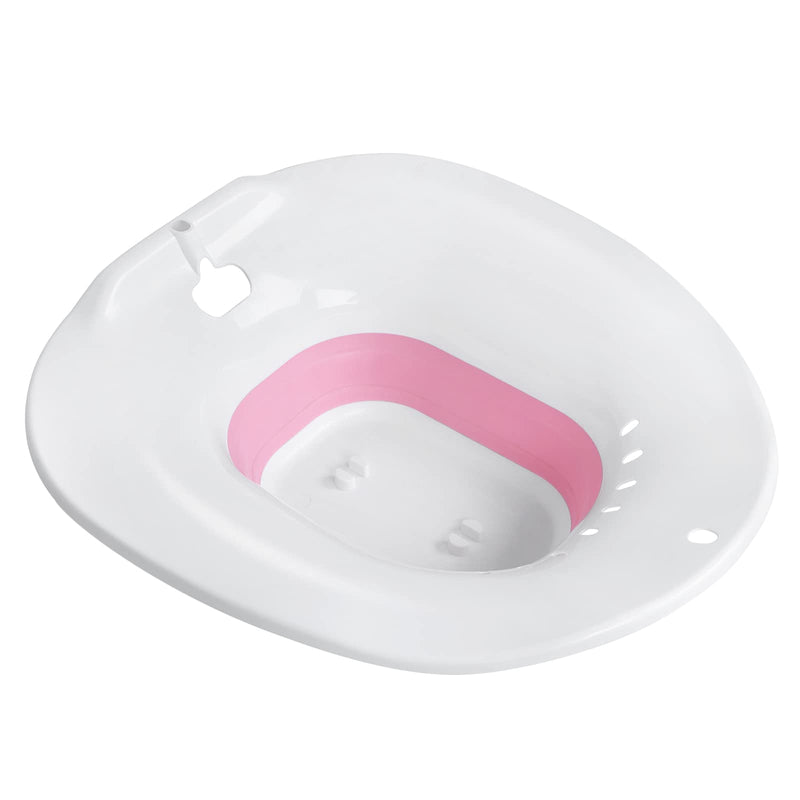 Foldable Sitz Bath for Toilet Seat, Sitz Basin for Hemorrhoids, Postpartum Care, Perineum Treatment, Cleansing & Detox, Yoni Steam Seat Fits Standard Toilets, Vaginal/Anal Soaking Steaming Seat - NewNest Australia