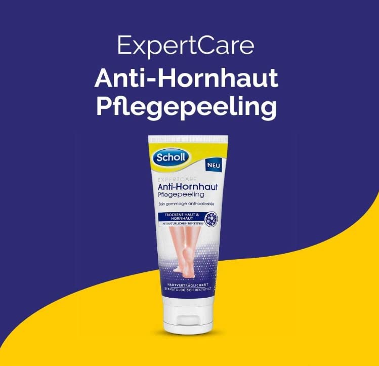 Scholl Expertcare Anti-Callus Care Scrub - Foot Care For Dry Skin & Callus - 1 X 75 Ml - Washable Formula With Natural Pumice Stone - Dermatologically Tested - NewNest Australia