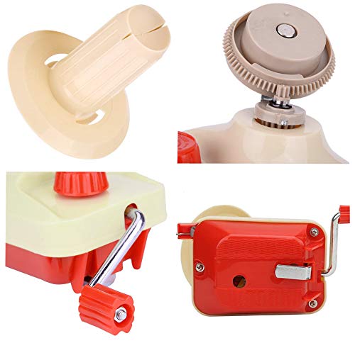 Yarn Ball Winder, Hands Operated Swift Yarn Fiber String Ball Wool Winder Machines for Family+4Pompom Maker+10PS Knitting Stitch Markers+10PS Plastic Needles+1PS Scissors(26b) - NewNest Australia
