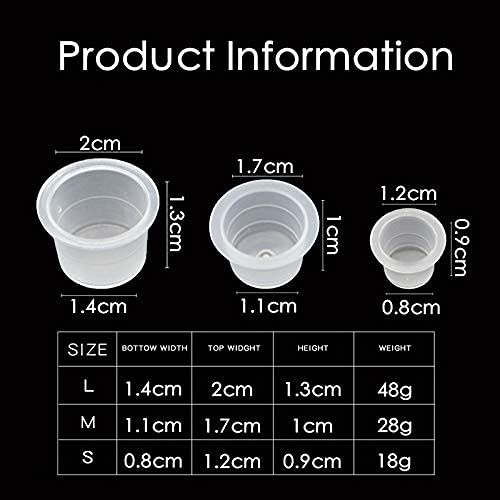 300pcs Tattoo Ink Caps with 2 Cups Holders - Moricher 100 Small 100 Medium 100 Large Tattoo Ink Cups +2 Cups Holders for Tattoo Ink Permanent Makeup Container Cap Tattoo Accessory # MIX 300pcs with Holder - NewNest Australia