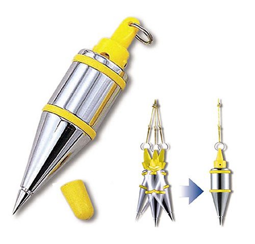TAJIMA Plumb Bob - 7 oz (200g) Plumb-Rite with Quick-Stabilizing Cap & Embedded Bumpers - PQB-200 7-Ounce - NewNest Australia