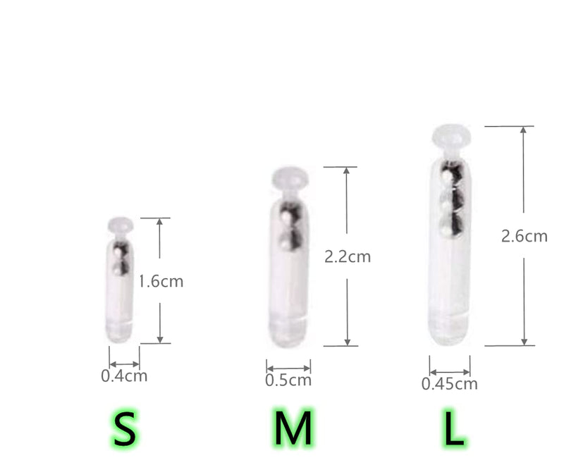 Fishing Rattles Worm Jig Fishing Lure Plastic Rattles Shake Metal Ball Rattles Insert Tube Sound Attract Fly Tie Tying,20pcs Transparent-L - NewNest Australia