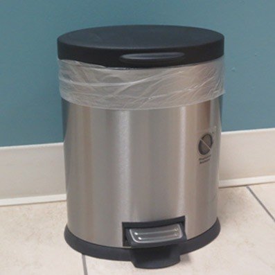 4 Gallon Trash Bags - 100 Small Mini Garbage Bags | 17" x 18" Clear Waste Basket Trash Bags | Bulk Plastic Bathroom Trash Can Liners 100 Pack - NewNest Australia