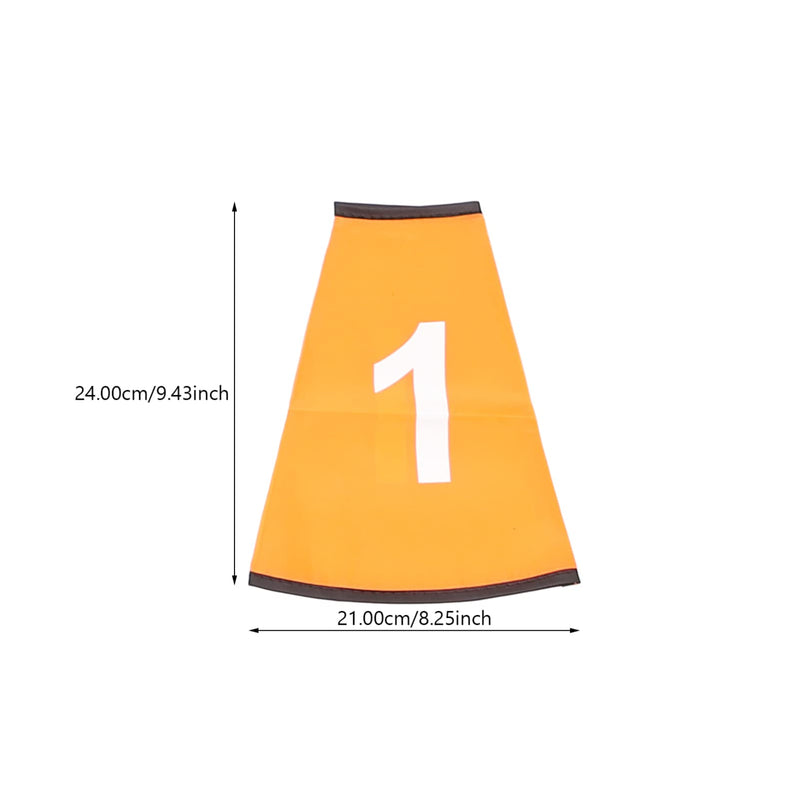 Toyvian 10Pcs Number Soccer Cone Collars Training Cones Cover Agility Training Sports Cone Cover for Sports Soccer Training Disc Sleeve - NewNest Australia