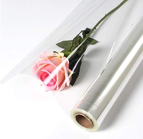 Clear Cellophane Wrap Roll 16 Inches Wide 100 Feet Long Thick Cellophane Roll for Baskets Gifts Flowers Food Safe Cello Rolls. (16"x100') 16"x100' - NewNest Australia
