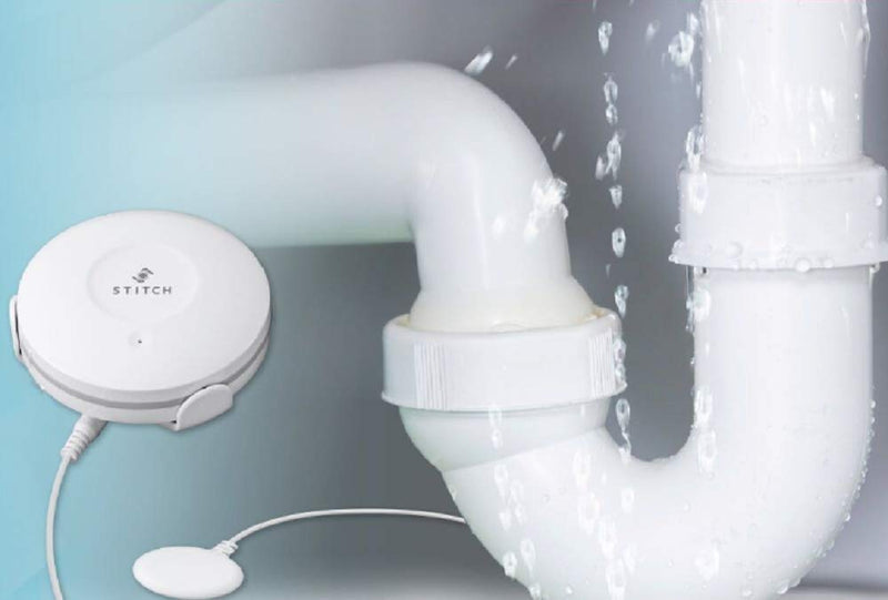 Monoprice Wireless Smart Water Leak/Flood Sensor - White With Probe and Alarm, No Hub Required - From STITCH Smart Home Collection Smart Leak Sensor - NewNest Australia