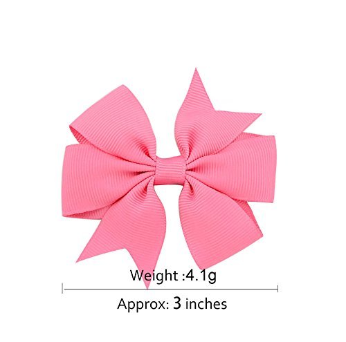 40PCS 3 Inch Hair Bows for Girls Grosgrain Ribbon Toddler Hair Accessories with Alligator Clip Bow for Toddler Girls Baby Kids Teens In Pairs 40pcs/20pairs - NewNest Australia