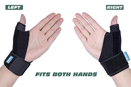 2U2O Compression Reversible Thumb & Wrist Stabilizer Splint(Improved Version) for BlackBerry Thumb, Trigger Finger, Pain Relief, Arthritis, Tendonitis, Sprained, Carpal Tunnel, Stable, L/XL - NewNest Australia