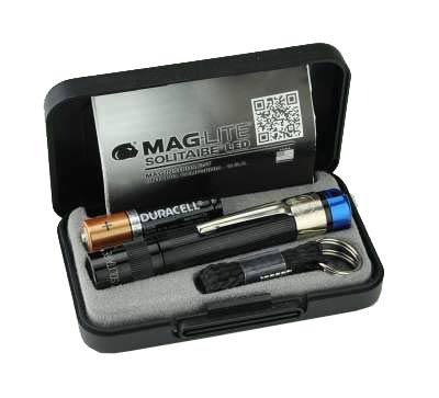 MagLite, Solitaire Spectrum Series LED Flashlight, AAA, Black Body, Blue LED Light - NewNest Australia