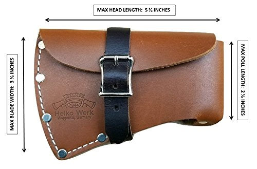 Helko Werk Leather Hatchet Sheath (Hatchet) - Genuine Leather Sheath for Hatchets Leather and Hatchet Cover #HNA8581 - NewNest Australia