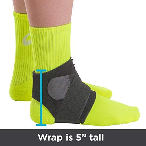 BraceAbility Neoprene Water-Resistant Ankle Brace | Compression Foot Wrap for Swimming, Running, Surfing, Diving, Exercise, Athletic Support & Protection, Sprains, Tendonitis and PTTD Pain (S/M) Small/Medium (Pack of 1) - NewNest Australia