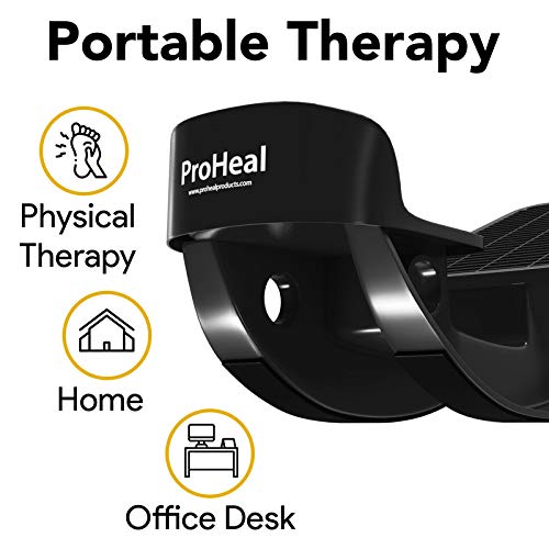 ProHeal Foot Rocker Calf Stretcher with Spiked Ball Massager - for Plantar Fasciitis, Achilles Tendonitis - Calf, Foot, Heel, and Ankle Stretcher - Lower Leg Pain Relief - Black with Blue Ball Black With Purple Ball - NewNest Australia
