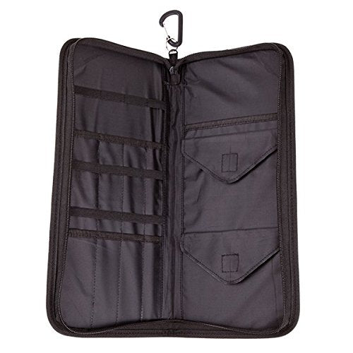 ArtBin 6875AG Hook & Needle Folio, Portable Knitting & Crochet Organizer, [1] Zippered Poly Canvas Case, Gray/Black - NewNest Australia