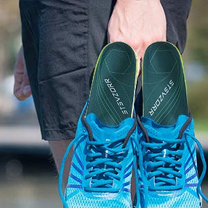 iFitna Plantar Fasciitis Arch Support Orthopedic Insoles Relieve Flat Feet Heel Pain Shock Absorption Comfortable Inserts(Size:UK-6,Length:9.87",Green) UK-6-25CM--9.87" Green - NewNest Australia