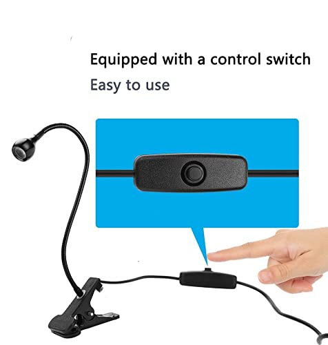 UV LED Black Light with Gooseneck,Clamp and US Power Adapter,Black Light Lamp for Blacklight Poster, Blacklight Party, Ultraviolet Curing Lamp for Fluorescent Paint Black - NewNest Australia