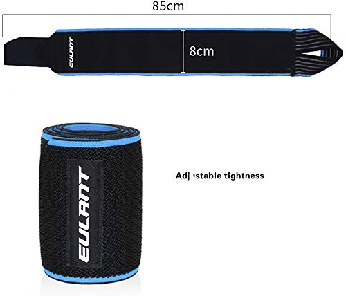 Eulant Ankle Bandage, 2 Pieces Ankle Bandage, Adjustable Ankle Bandage With Non-Slip Silicone Strips, Highly Elastic Foot Bandage For Volleyball, Football, Running, Cycling, 85 Cm - NewNest Australia