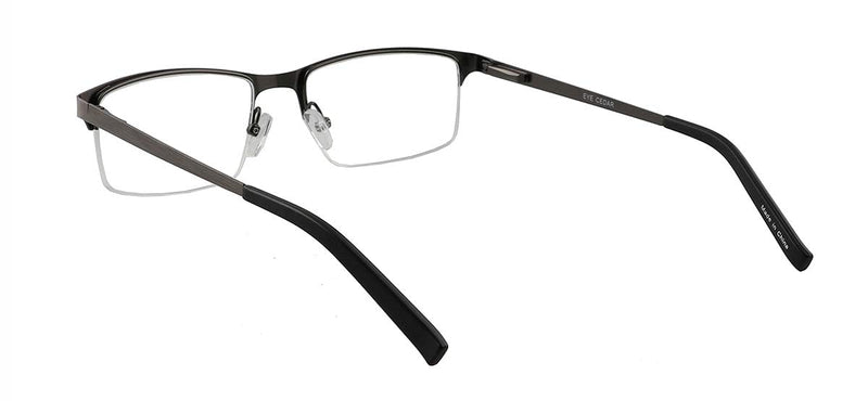 Amcedar 5-Pack Reading Glasses Men Metal Half-Frame Spring Hinges Rectangle Style Stainless Steel Material Includes Computer Readers +1.00 5 Pairs Mix 1.0 x - NewNest Australia