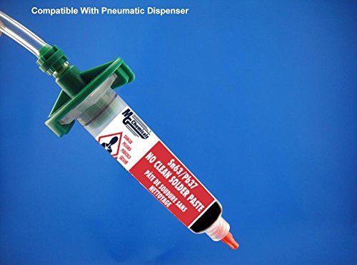 MG Chemicals - 4860P-35G 4860P 63/37 No Clean, Leaded Solder Paste, 35 g (1.2 oz) Pneumatic Dispenser (Complete with Plunger & Dispensing Tip) 1.2 oz - NewNest Australia