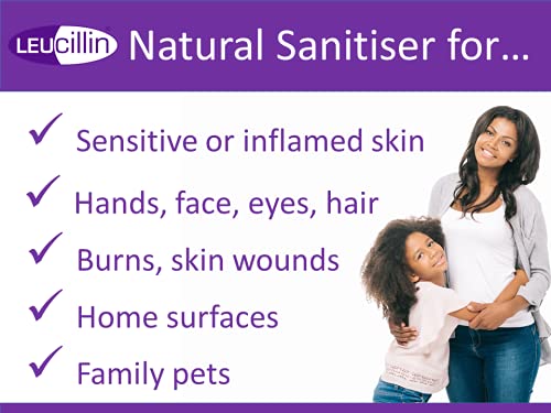 Leucillin Family Sanitiser | Alcohol Free Antibacterial, Antifungal & Antiviral Antiseptic Spray Disinfectant | for Hands, Face, Skin, Your Home & Pets (250ml) - NewNest Australia