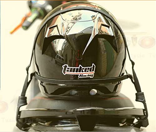 Patty Both 2 Pcs Motorcycle Helmet Luggage Rope Bungee Cord Bandage Strapping Tape Elastic Strap with 2 hooks, Black - NewNest Australia