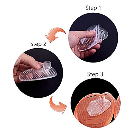 PEDIMEND Self-Adhesive Ball of Foot Cushion Shoe Pads (2PAIR) - Flip-Flop Sandal Pads - Gel Pads Reduce Foot Pain - Metatarsal Cushions - Prevent Foot Burning/Cuticle/Corns/Callus - Foot Care - NewNest Australia