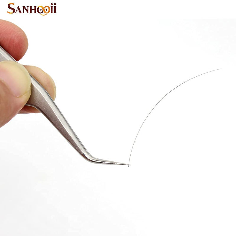4 Pieces Sanhooii Tweezers Set, 4 Pieces, Anti-Static Stainless Steel, Precise Esd Tweezers, 2 Straight, 2 Curved For Repair Tools For Electronics, Jewelry Making, Industry, Grip Silver - NewNest Australia
