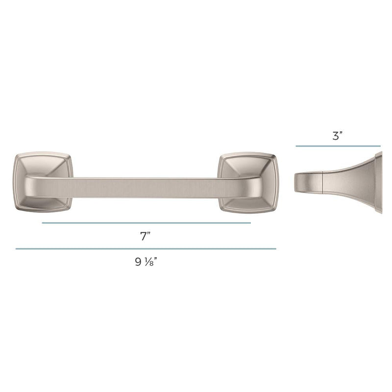 Pfister BPH-BS1K Bronson Toilet Paper Holder, Brushed Nickel - NewNest Australia