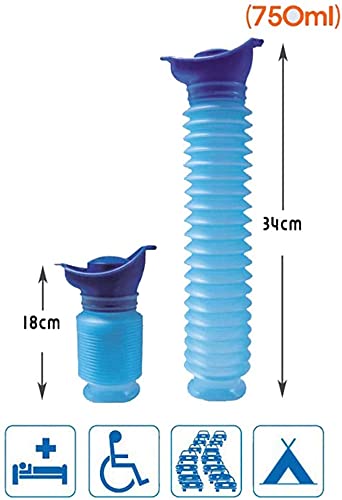 YiChuangXin Adult Emergency Urinal - Shrinkable Urinal for Car Portable Stretchable Urinal Small Urinal,Unisex Adult Portable Toilet Bottle Outdoor Car Travel Traffic Camping Stand Urinal Pee 750ml - NewNest Australia