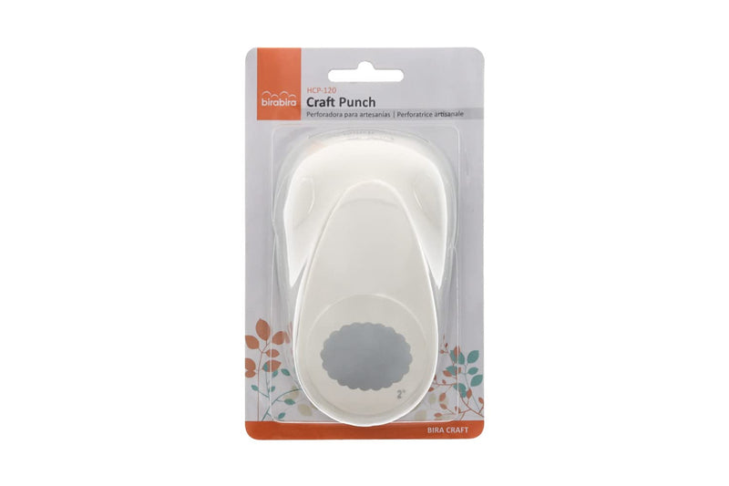 Bira Craft 2 inch Scalloped Ellipse Lever Action Craft Punch for Paper Crafting Scrapbooking - NewNest Australia