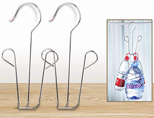 NewNest Australia - 5 Pack Stainless Steel Shoes Hanger Drying Rack for Dehumidifying Hanging Leather Shoes,Double Hook Design Drying Shelf Storage Organizer,Closet Organizer Storage 